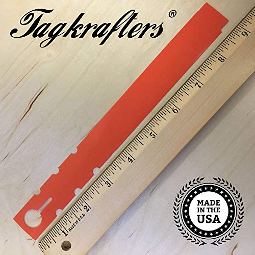 Tagkrafters 9″ x 1″ Orange – 2,000 Pcs – Plastic Plant Tags and Labels – Wrap Around Thermal Plastic – Nursery Garden Tree Labels