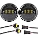 XPCTD 4.5 Inch LED Passing Lights 4-1/2 Driving Fog lights Auxiliary Spot Lights for Electra Glide Road King Ultra Classic 2005 2006 2007 2008 2009 2010 2011 2012 2013 2014 2015 2016 Black