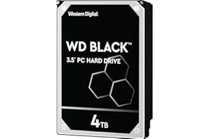 Western Digital 4TB WD Black Performance Internal Hard Drive HDD - 7200 RPM, SATA 6 Gb/s, 256 MB Cache, 3.5" - WD4005FZBX