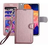 ERAGLOW Galaxy A10E Case,Galaxy A10E Wallet Case,Premium PU Leather Wallet Flip Protective Phone Case Cover w/Card Slots & Kickstand for Samsung Galaxy A10E A10 E 2019(Rose Gold)