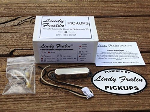 Lindy Fralin Tele Stock + 2% Neck Pickup Chrome Cover Fender Telecaster