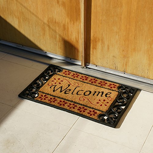 Rubber-Cal Welcome Home Coir Rubber Doormat - Thumbnail 2