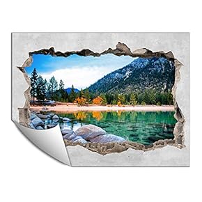 Wall Paper Small Wall Mural Creative 3D Photo Wall Art Removable Wall Decoration for Bedroom Living Room - 24x32 inches
