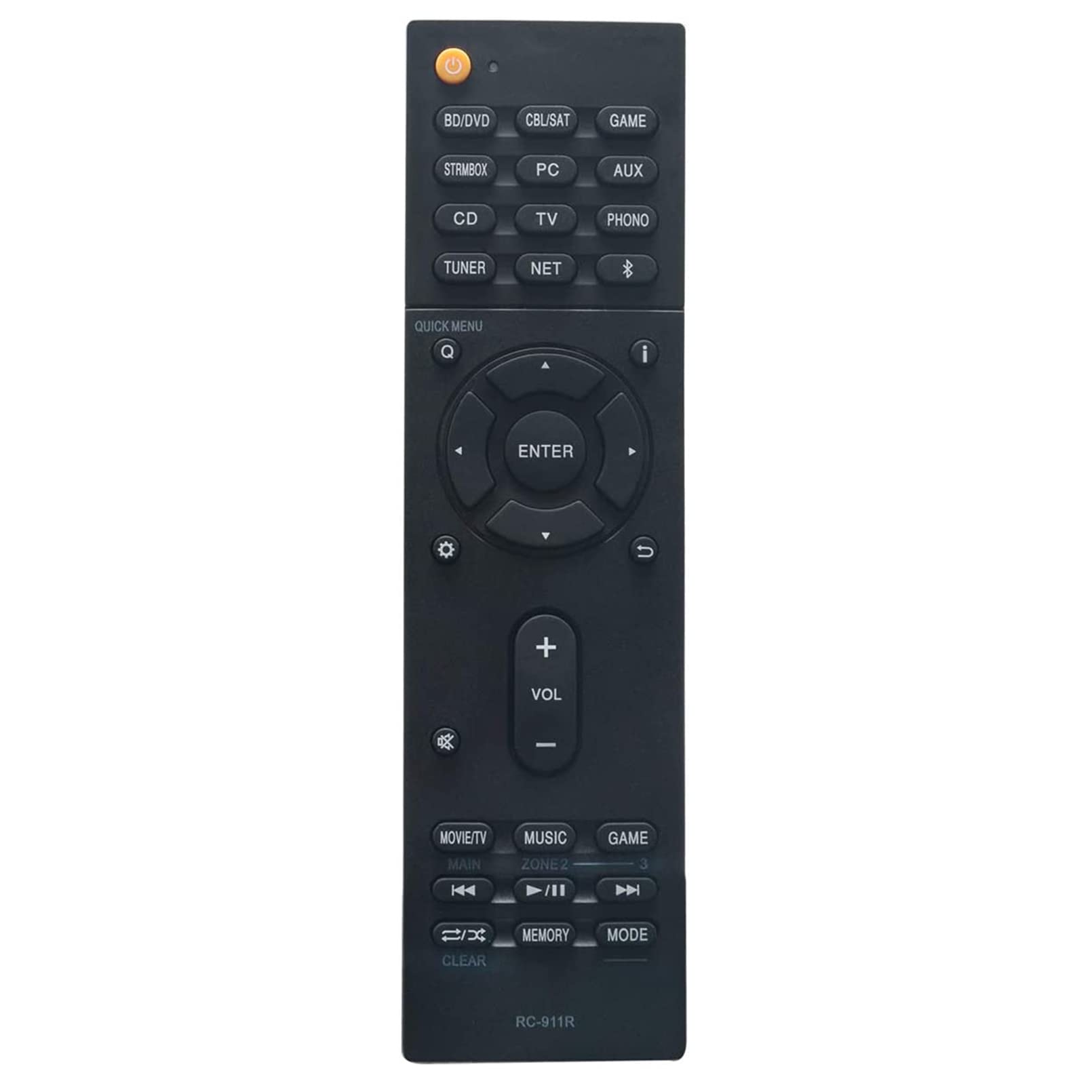 VINABTY RC-911R Replacement Remote Control Fit for Onkyo AV Receiver HT-S7800 TX-NR555 TX-NR656 TX-NR777 TX-NR787 TX-NR575 TX-NR585 TX-RZ610 TX-RZ710 TX-RZ720 TX-RZ810 TX-NR676 TX-NR686 TX-NR757