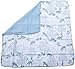 Clover & Sage Organic Muslin Baby Toddler Blanket - 100% Hypoallergenic Cotton Bed Blankets - Blue Forest