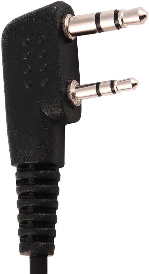 Socobeta 2Pin Acoustic Tube Universl In-ear Walkie Talkie Earpiece w/PPT Mic with 2 360° Rotating Clip - Image 5