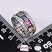 Weina Women's 925 Sterling Silver 11.98cttw Gemstone Filled Morganite Topaz Garnet Amethyst Ruby Aquamarine Ring