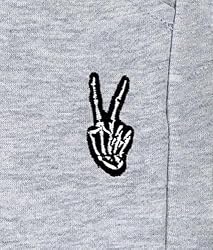 Riot Society Skeleton Peace Embroidered Mens