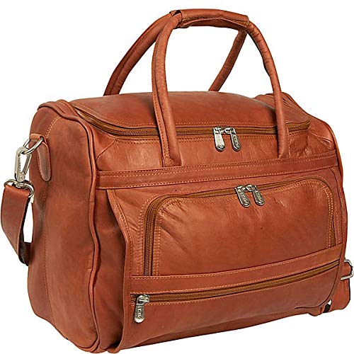 Piel Leather Small Computer CarryAll Bag, Saddle, One Size Pricepulse