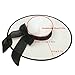 Yshare Women Big Bowknot Straw Sun Hat Floppy Foldable Roll up UV 50+ Beach Cap (Color-2)