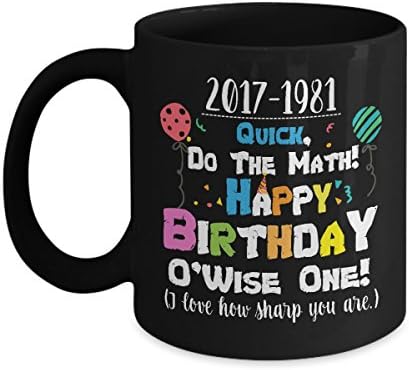 Funny Mug For Birthday Party- Best 36th Birthday Gifts For Women/Men