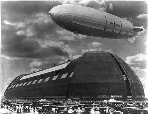 Photographs - HistoricalFindings Photo: U.S.S. Akron (Navy),at Goodyear Zeppelin Dock,Akron,Summit County,Ohio,OH,1931
