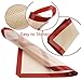 Silicone Baking Mat, Oven Liner, Fondant/Pie Crust Mat，Professional Grade Non Stick Silicon Liner for Bake Pans & Rolling