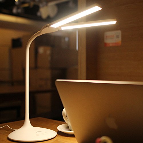 Dimmable LED Desk Lamp, Joly Joy Eye-care LED Lamps Touch-Sensitive, 3 Light Modes & Stepless Dimmer Levels, Foldable an