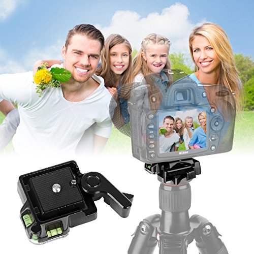 image for WAAO Camera Camcorder Tripod Monopod Ball Head QR-40 Quick Release Pla