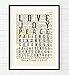 Love Joy Peace Patience, Fruit of the Spirit, Galatians 5:22-23 Christian Unframed Reproduction Art Print, Vintage Bible Verse Scripture Wall and Home Decor Poster, Inspirational Gift, 8x10 inches