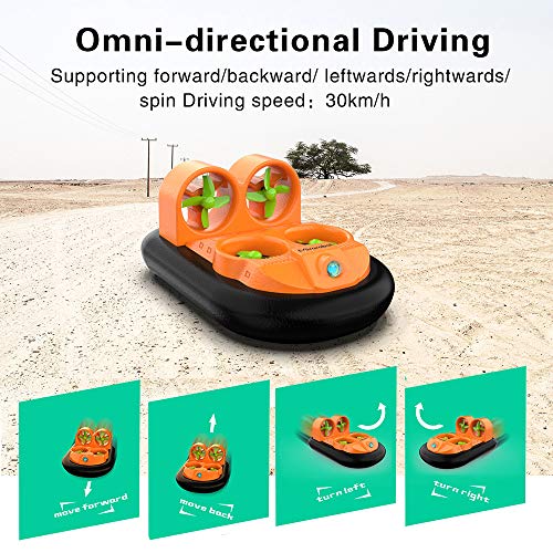 Goolsky Mirarobot GV160 RC Boat LED EPP 2.4G High Speed Ground Effect Amphibious Anti-Crashed Vehicle Hovercraft
