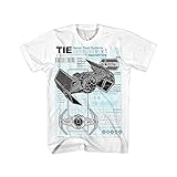 Star Wars Vaders Tie Men's White Tee (XXX-Large)