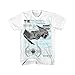 Star Wars Vaders Tie Men's White Tee (XXX-Large)