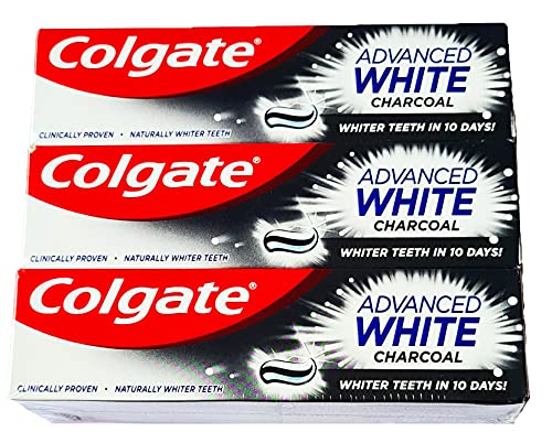 3 x Colgate Advanced Charcoal Whitening Toothpaste 75ml