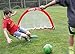 PUGG - Ultra Q5 Weighted Pop Up Soccer Goal - Portable Training Football Net - Pair (Red)