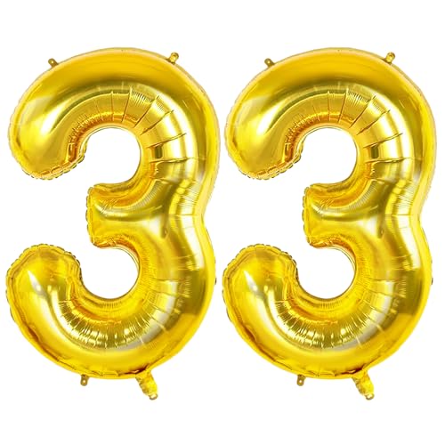 Number 33 Balloons