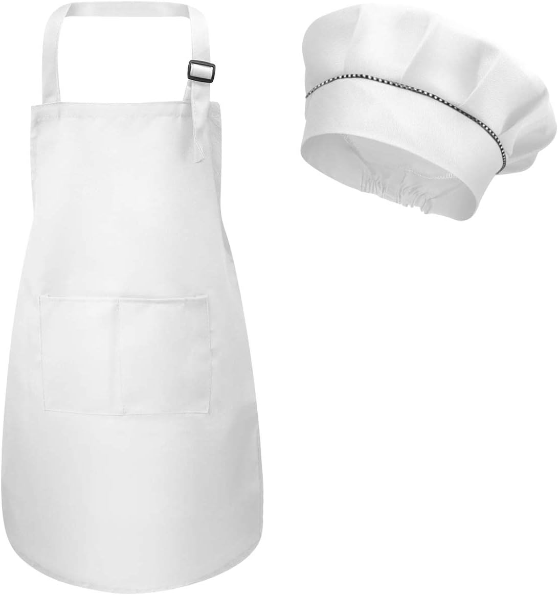 Kids Apron and Chef Hat Set
