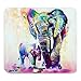 Mpban Unique Custom Rectangle Mouse Pad Extended,Abstract Vintage Watercolor African Elephant Art Paintings,Gaming Non-slip Rubber Large Mousepad Mat