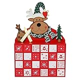 Sunnyglade Christmas Wooden Advent Calendar with