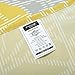 Ashler Bed Sheets Sets - Duvet Yellow&Grey 3 Piece Queen Size - Soft Microfiber Hypoallergenic 1800 Series Deep Pocket Fitted Sheets Wrinkle Fade and Stain Resistant