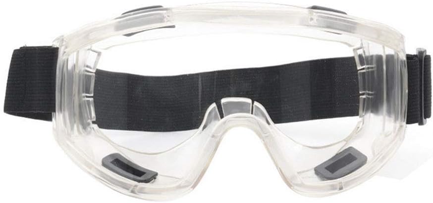 Protective Safety Glasses, ransparent Goggles Chemical Splash Impact Resistant Fully Enclosed Safety Goggle Clear Anti-Dust Anti-Wind Anti-UV Eyewear for Eye Protection