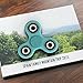 The Anti-Anxiety 360 Spinner Helps Focusing Fidget Toys [Glow in the Dark] Premium Quality EDC Focus Toy for Kids & Adults - Best Stress Reducer Relieves ADHD & Boredom Ceramic Cube Bearing Blue