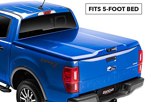 Undercover Elite Lx Painted One Piece Truck Bed Tonneau Cover Uc2188l G1 Fits 2019 Ford Ranger 5 Ft Bed G1 Shadow Black Sportspyder