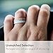 Enso Rings Stackable Pyramid Silicone Wedding Ring – Hypoallergenic Unisex Stackable Wedding Band – Comfortable Minimalist Band – 2.5mm Wide, .8mm Thick Obsidian Black. Size: 7