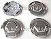 2002 2003 2004 2005 2006 2007 GMC Envoy New Polished Silver Wheel Center Caps (Set of 4) - Will fit 6 LUG Polished Aluminum/Alloy 17