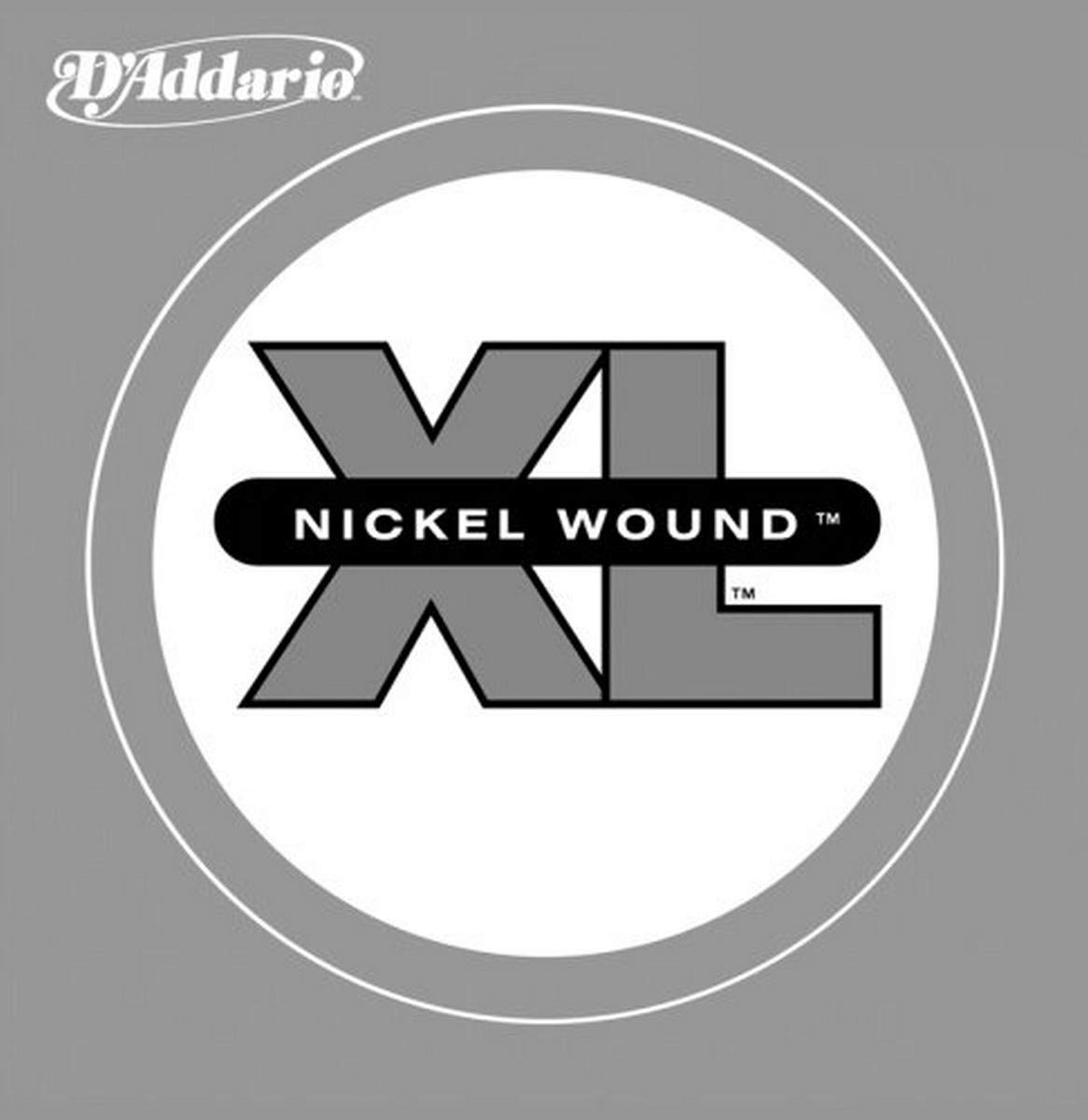 D'Addario XB090SL Nickel Wound Bass Guitar Single String, Super Long Scale, .090