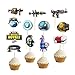 GEORLD 36Pcs Fortnite Battle Cupcake Topper for Party