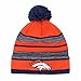 NFL Huset OTS Cuff Knit Cap with Pom, One Size