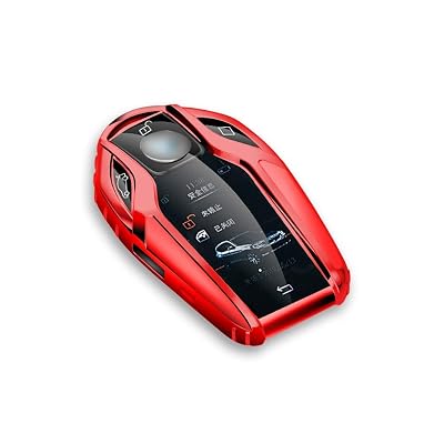 LIIYANN Soft TPU Smart Display LCD Remote Key Fob Case Cover for BMW 7 Series, Compatible for Remote Smart Display Key Fob Case Cover, Protective
