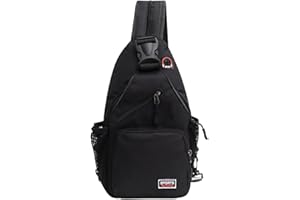 Brymthy Sling Backpacks Chest Shoulder Crossbody Purse Surper Light Handbag for Travel Running Cycling for Men (Black 3)