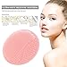 Silicone Face Cleanser, Facial Cleansing Pads, Silicone Face Scrubbers, Manual Facial Cleansing Brush - Massage,Blackheads Removing, Exfoliating, For Sensitive, Delicate, Dry Skin (Pink)
