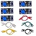 5PCS MT3608 DC to DC Step Up Converter Module Boost Converter Power Supply Module with 10PCS Alligator Clip Wire DIY 2V ~ 24V to 5V ~ 28V
