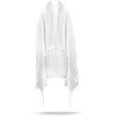 Ateret Judaica A supervised kosher Tallit Gadol Prayer Shawl from Israel,Wedding Model Diamond,Non-Slip.Wash and Iron easily.