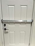 Doorricade Door Bar - Best Protection Against Home Invasion - Solid Aluminum Bar.