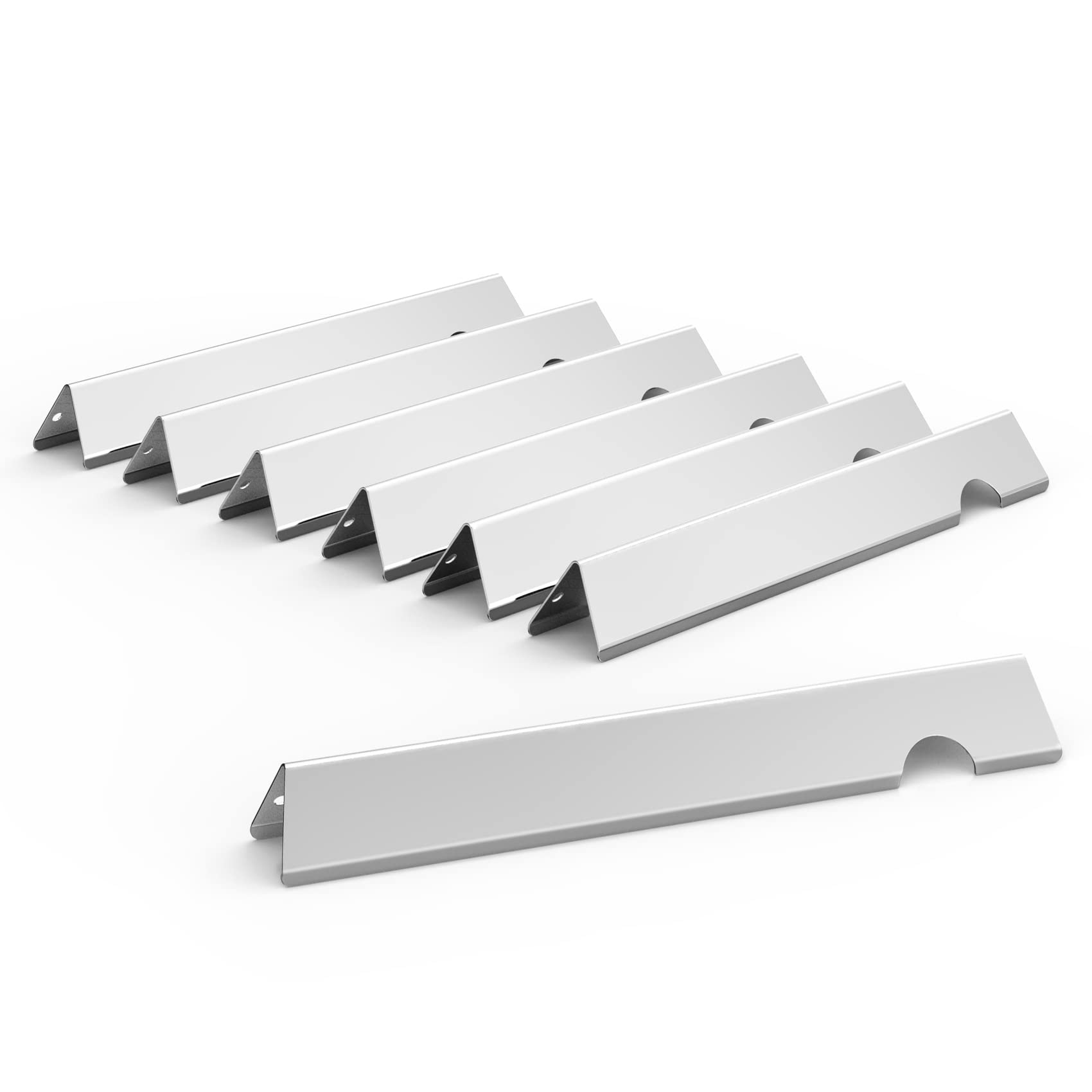 onlyfire Stainless Steel Flavorizer Bars for Weber Genesis II E410, LX E440 S440, Heat Plate Flavor Bars Gas Grill Replacement for Weber Genesis II/LX 400 Series Weber 66033(Set of 7)