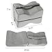 TTLIFE Sciatic Nerve Pain Relief Knee Pillow Orthopedic Doctor Recommend for Sciatica, Back Pain, Leg Pain, Pregnancy, Hip and Joint Pain - Memory Foam Cushion with Washable Cover,Grey