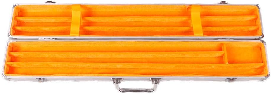 Aluminum Bamboo Flute Box Dizi Packaging Easy to Carry Wind Instrument Box Can Hold 1 To 12 5 Sticks Key of C, D, E, F, G (Size : Capacity 6)
