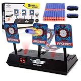 Ling Yun Zhi MASCARRY Electric Scoring Auto Reset Shooting Digital Target for Nerf Guns Blaster Elite/Mega/Rival Series with 40 Pcs Refill Darts and 2 Hand Wrist Bands...