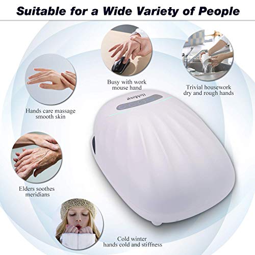 HoMove Hand Roller Massager, Compression Air Pressure Point Therapy Reflexology for Arthritis, Carpal Tunnel, Finger Roller Massage with Heat for Wrist, Pain Relief & Finger Numbness