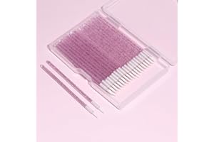 50-Pack Disposable Lip Brush - Crystal Handle Lip Applicator for Lipstick, Lip Gloss, Lip Scrub, Lip Exfoliation, Makeup Stai